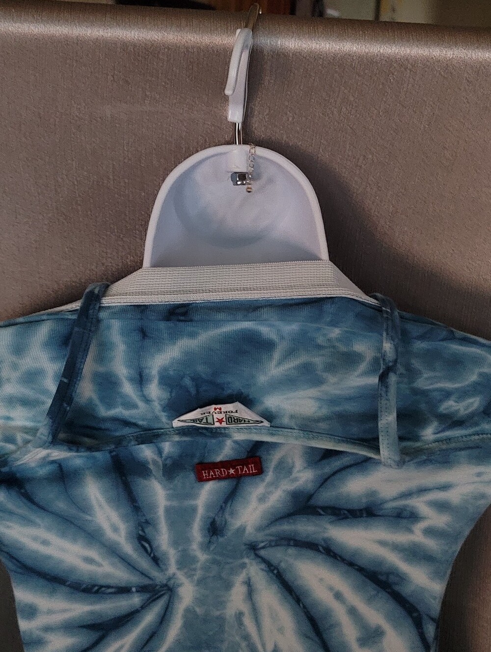 Blue Tie-Dye Spaghetti Strap Tank Top - Picture 5 of 5